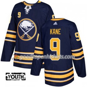 Buffalo Sabres Evander Kane 9 Adidas 2017-2018 Navy Blauw Authentic Shirt - Kinderen